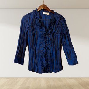 Shiny Blue Harve Benard Blouse
